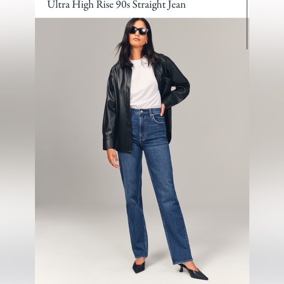 ABERCROMBIE ULTRA HIGH RISE 90’s STRAIGHT JEANS - Picture 1 of 5